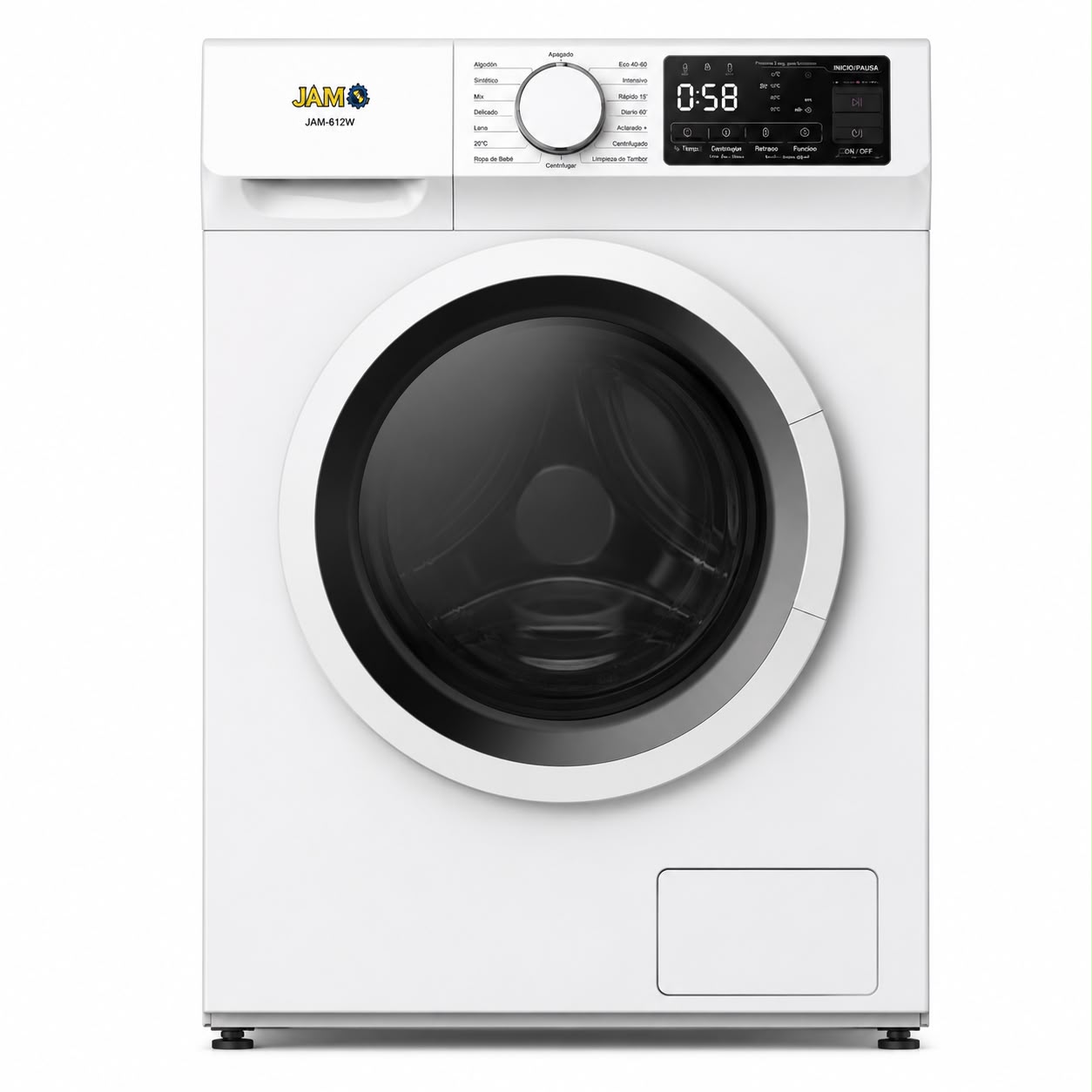 LAVARROPAS AUTOMATICA JAM CARGA FRONTAL 8KG JWM80IN